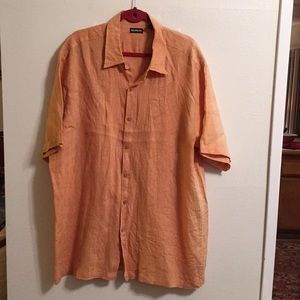 Reunion half sleeve shirt 100% Linen size XXL.